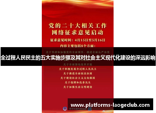 全过程人民民主的五大实施步骤及其对社会主义现代化建设的深远影响